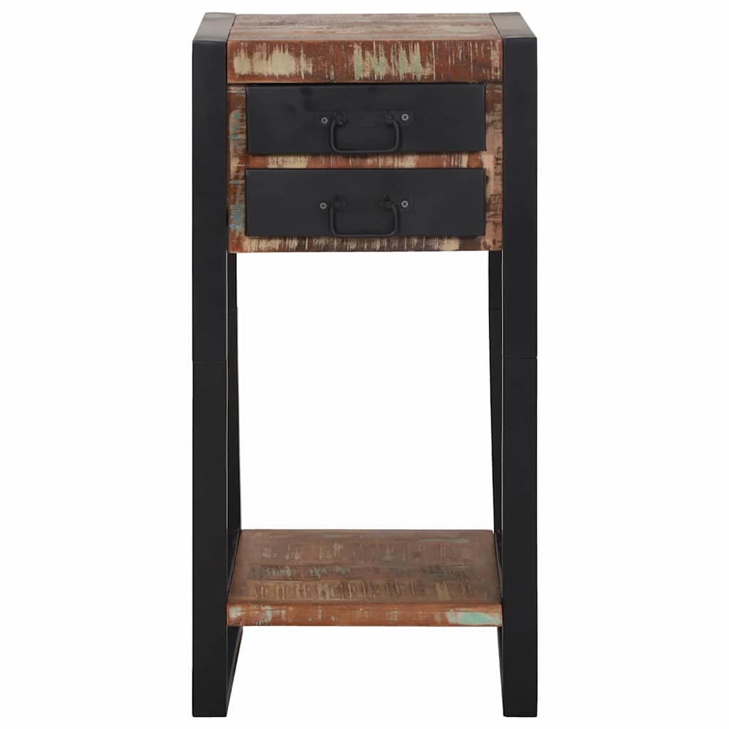 Bijzettafel Multikleur 40 x 40 x 80 cm Massief Gerecycled Hout is nu te koop bij PeponiXL, paradijselijk wonen!