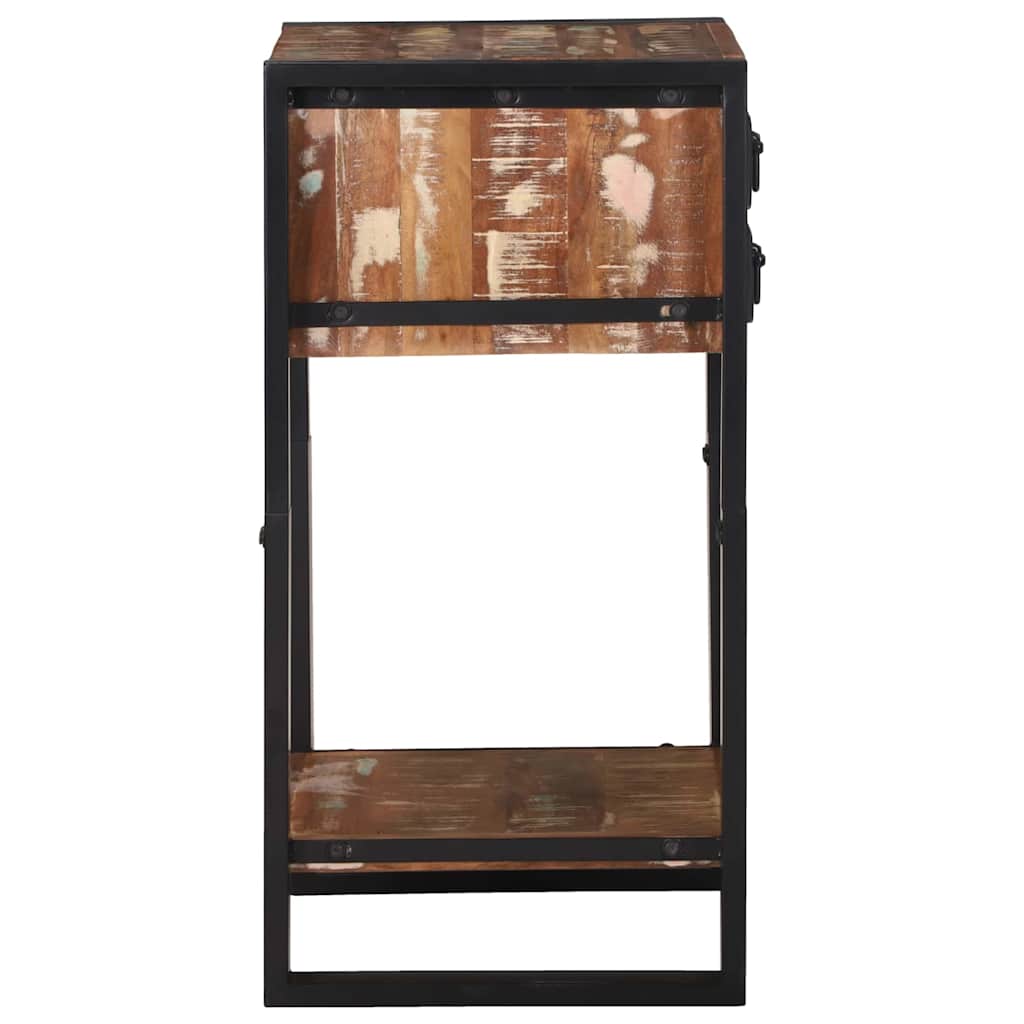 Bijzettafel Multikleur 40 x 40 x 80 cm Massief Gerecycled Hout is nu te koop bij PeponiXL, paradijselijk wonen!