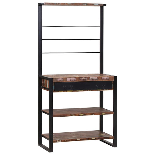 Keukenrek Multikleur 80 x 40 x 160 cm Massief gerecycled hout is nu te koop bij PeponiXL, paradijselijk wonen!