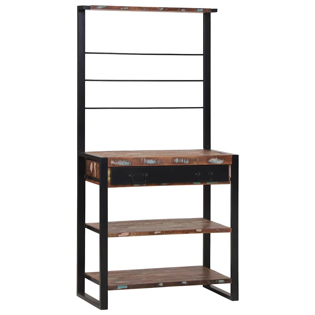 Keukenrek Multikleur 80 x 40 x 160 cm Massief gerecycled hout is nu te koop bij PeponiXL, paradijselijk wonen!