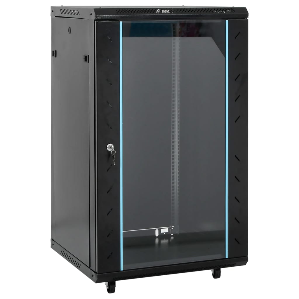 Netwerkkast 18U 19" IP20 60x60x100 cm zwart is nu te koop bij PeponiXL, paradijselijk wonen!