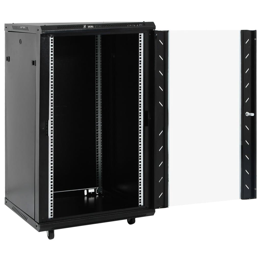 Netwerkkast 18U 19" IP20 60x60x100 cm zwart is nu te koop bij PeponiXL, paradijselijk wonen!