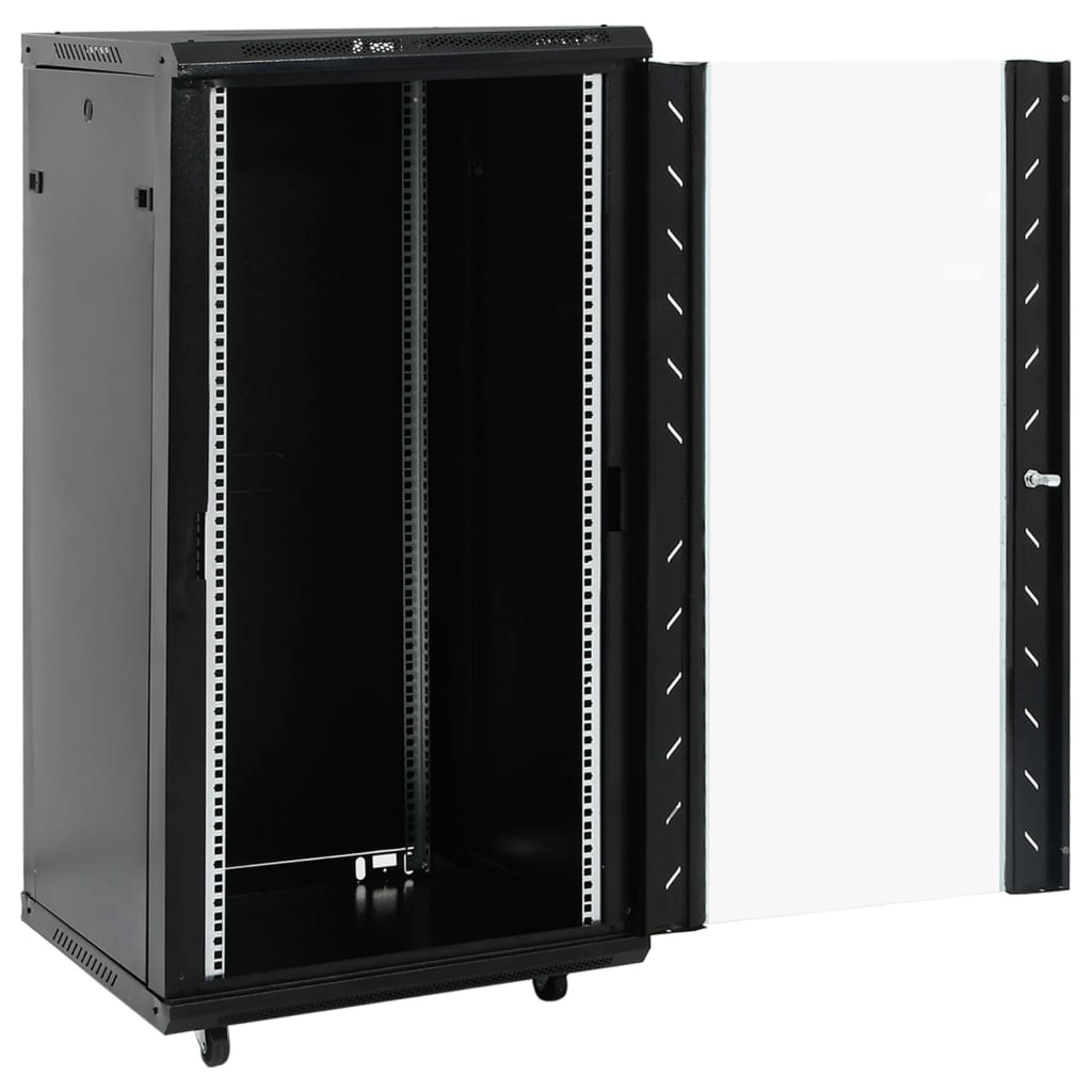 Netwerkkast 22U 19" IP20 60x60x120 cm zwart is nu te koop bij PeponiXL, paradijselijk wonen!