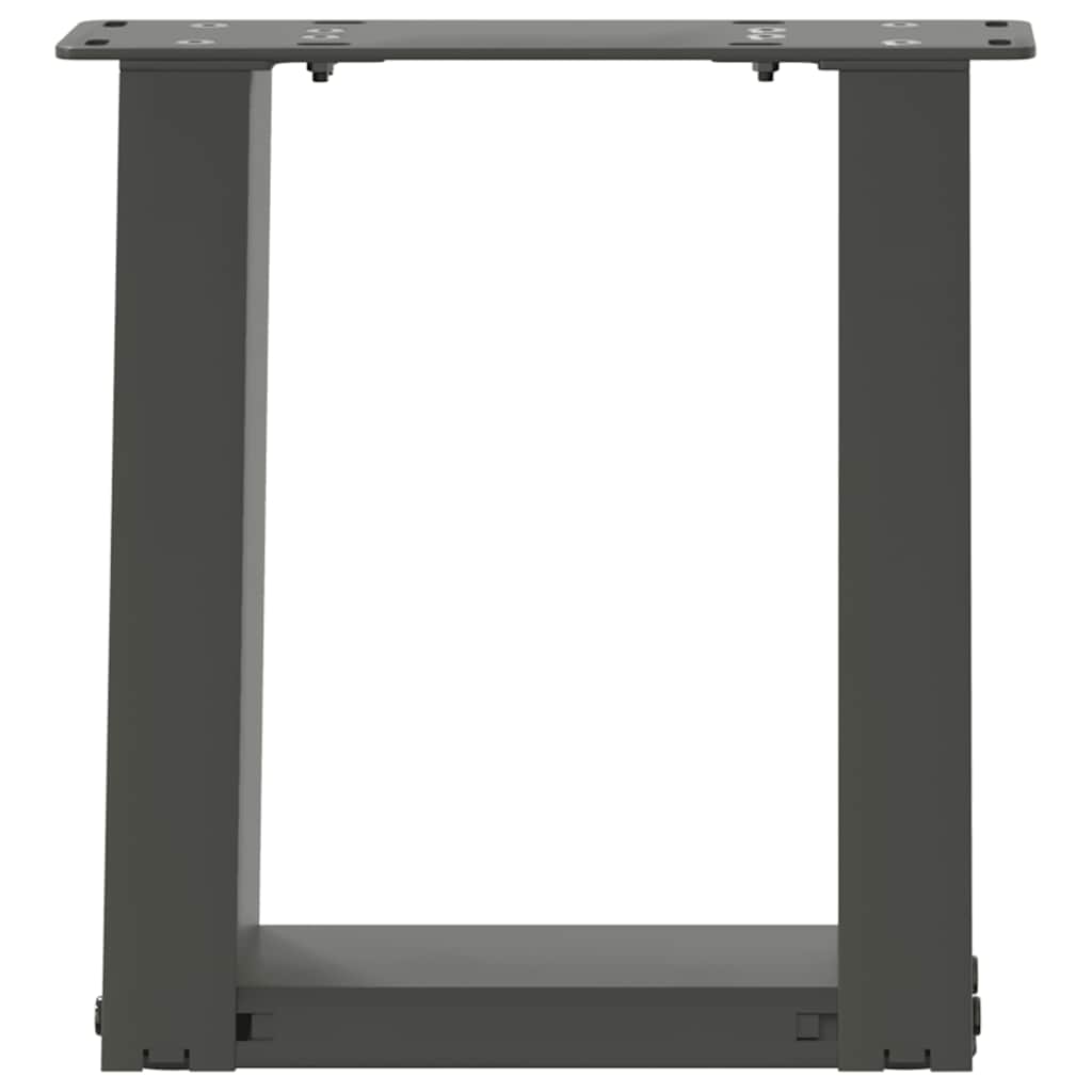 Salontafelpoten 2 st U-vormig 30x(30-31) cm staal antraciet is nu te koop bij PeponiXL, paradijselijk wonen!
