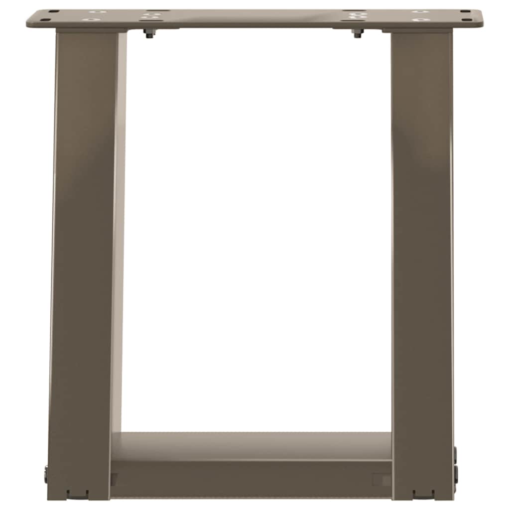 Salontafelpoten 2 st U-vormig 30x(30-31) cm staal naturel is nu te koop bij PeponiXL, paradijselijk wonen!