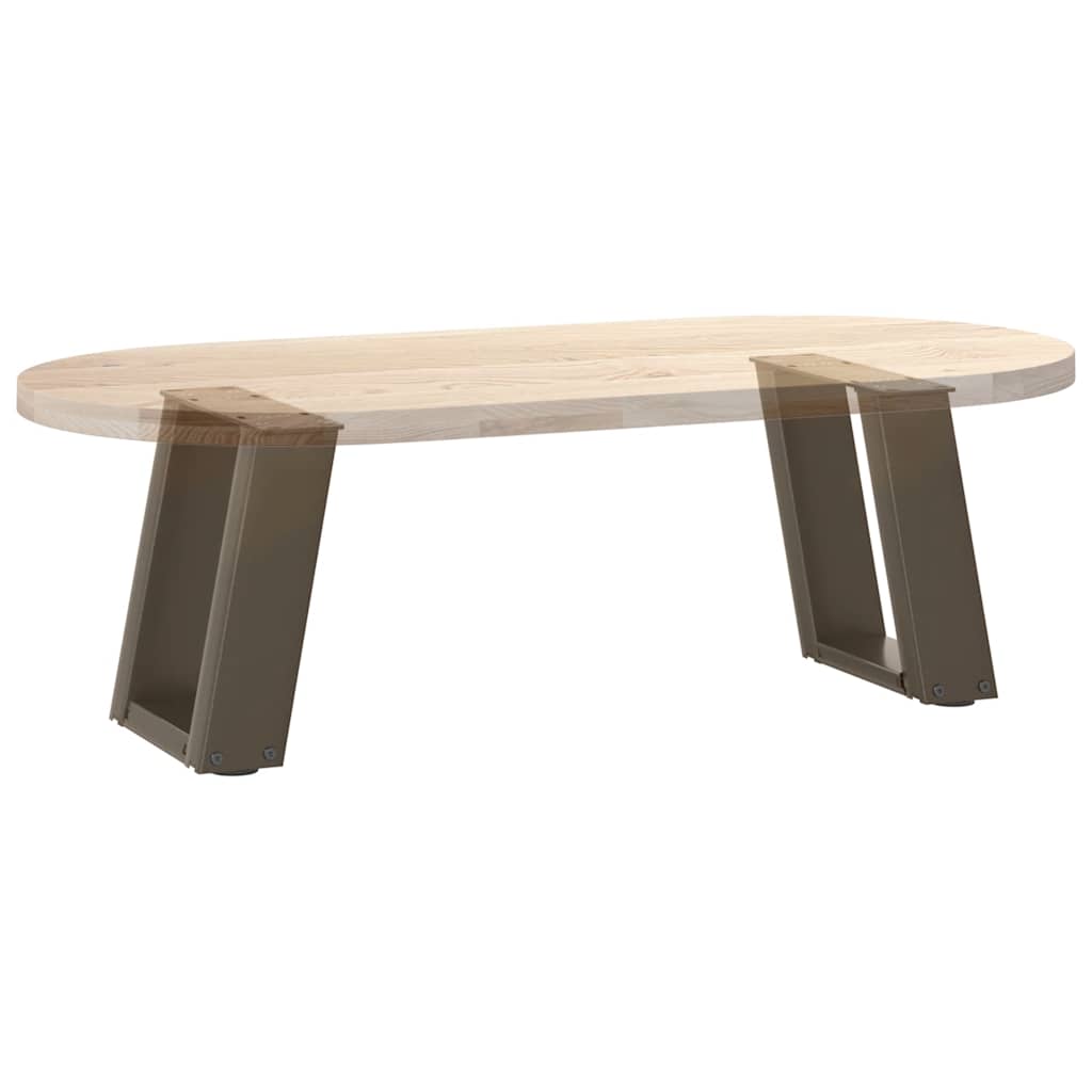 Salontafelpoten 2 st U-vormig 30x(30-31) cm staal naturel is nu te koop bij PeponiXL, paradijselijk wonen!