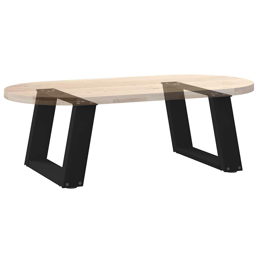 Salontafelpoten 2 st U-vormig 40x(30-31) cm staal zwart is nu te koop bij PeponiXL, paradijselijk wonen!