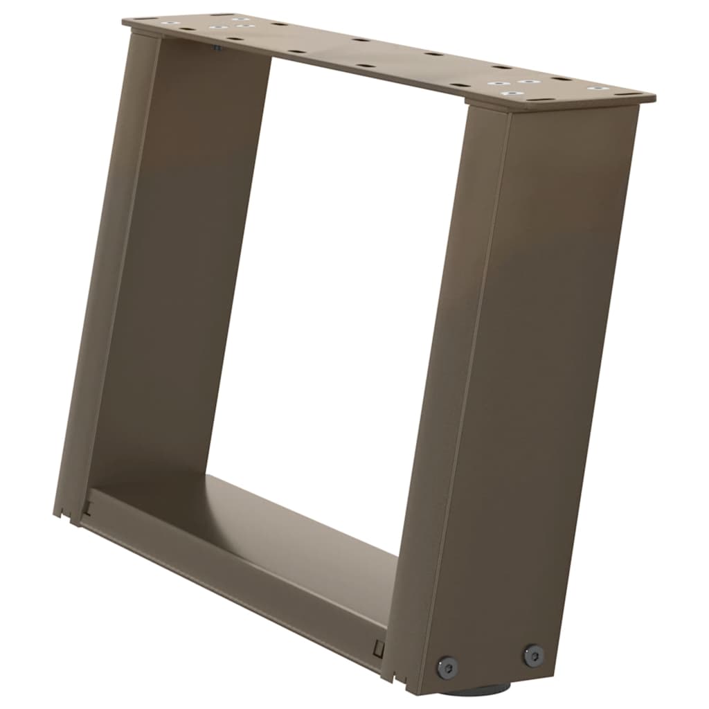 Salontafelpoten 2 st U-vormig 40x(30-31) cm staal naturel is nu te koop bij PeponiXL, paradijselijk wonen!