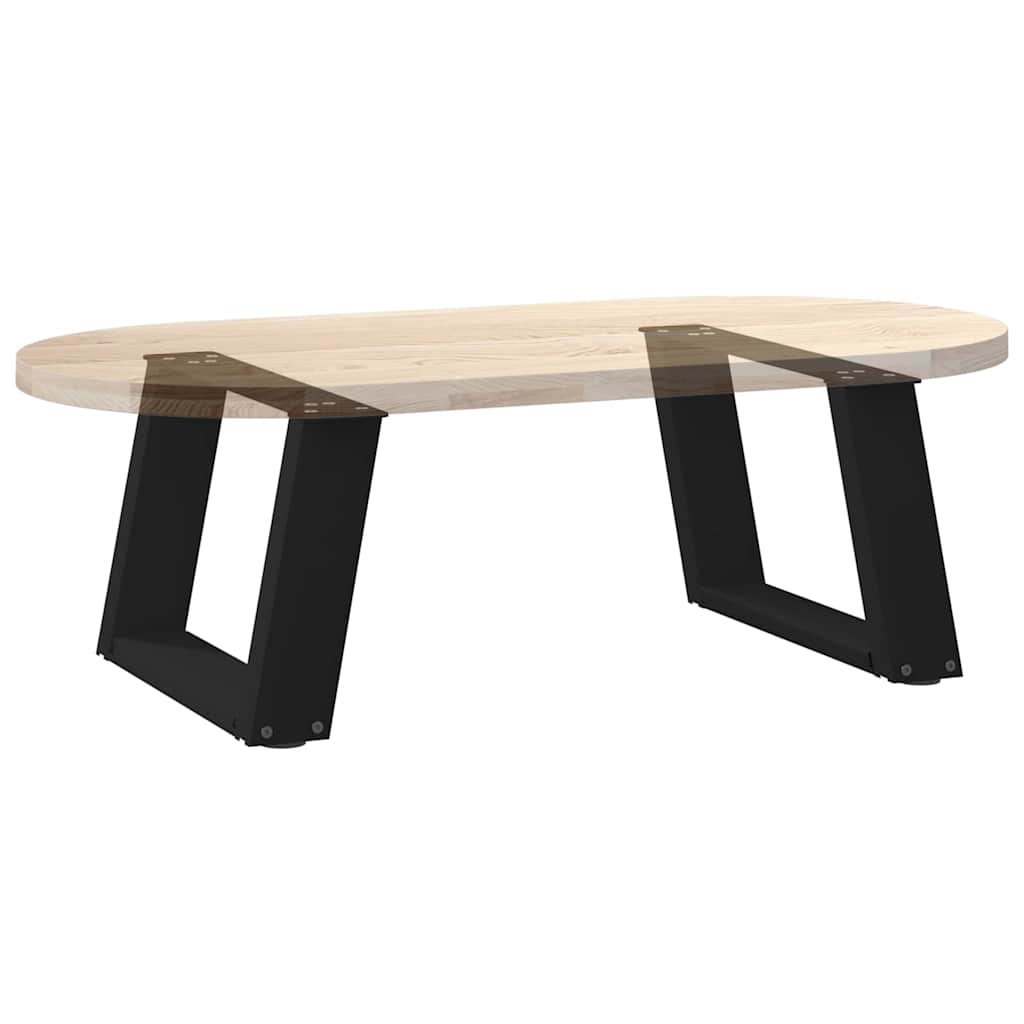 Salontafelpoten 2 st U-vormig 50x(30-31) cm staal zwart is nu te koop bij PeponiXL, paradijselijk wonen!