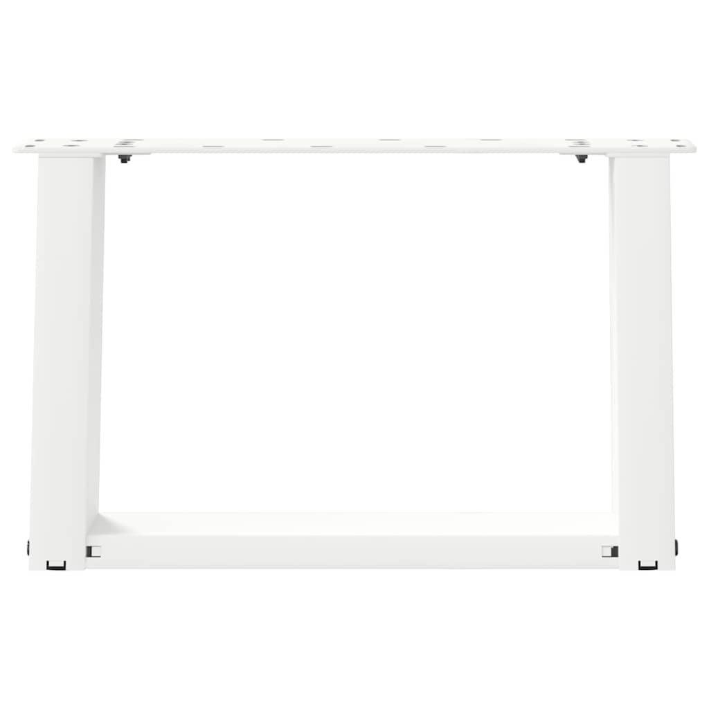 Salontafelpoten 2 st U-vormig 50x(30-31) cm staal wit is nu te koop bij PeponiXL, paradijselijk wonen!