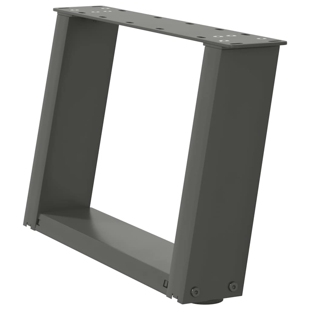 Salontafelpoten 2 st U-vormig 50x(30-31) cm staal antraciet is nu te koop bij PeponiXL, paradijselijk wonen!