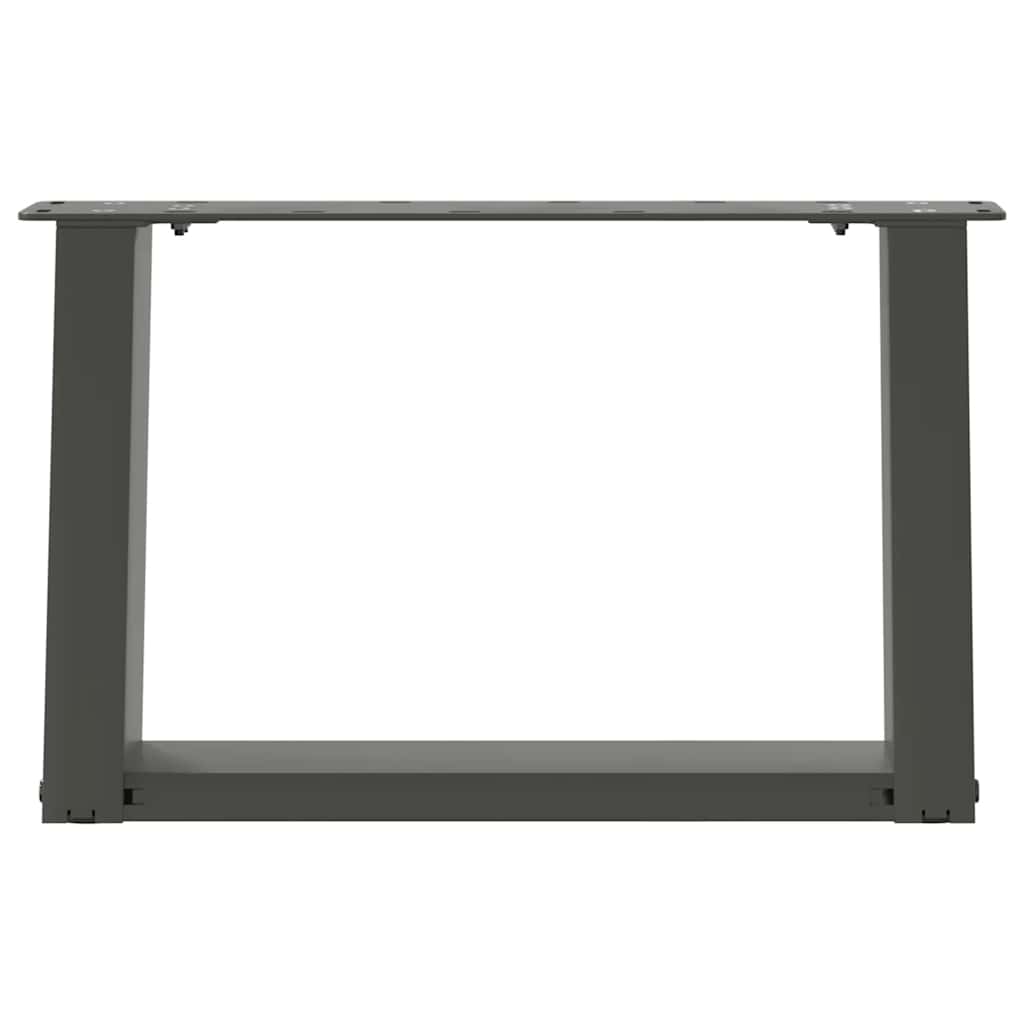 Salontafelpoten 2 st U-vormig 50x(30-31) cm staal antraciet is nu te koop bij PeponiXL, paradijselijk wonen!