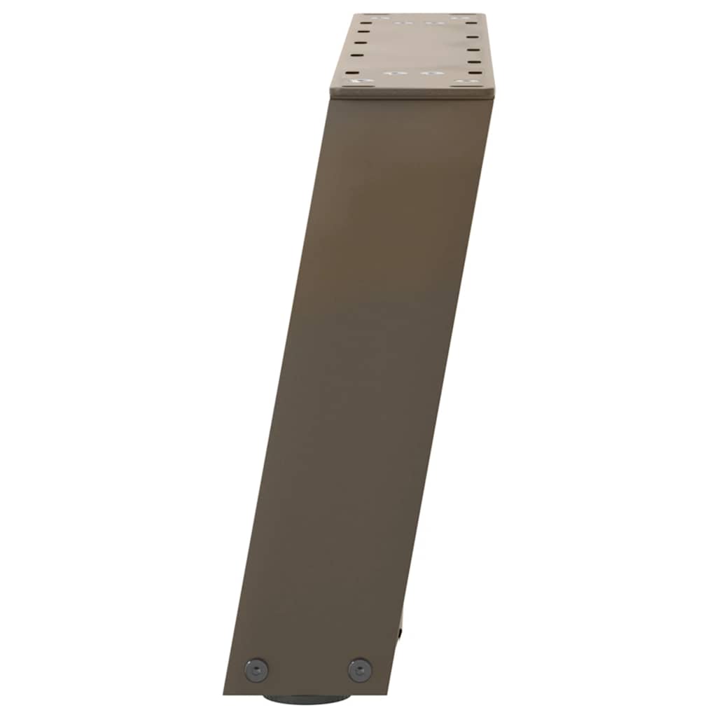 Salontafelpoten 2 st U-vormig 50x(30-31) cm staal naturel is nu te koop bij PeponiXL, paradijselijk wonen!
