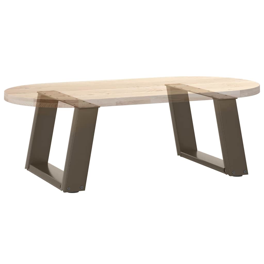 Salontafelpoten 2 st U-vormig 50x(30-31) cm staal naturel is nu te koop bij PeponiXL, paradijselijk wonen!