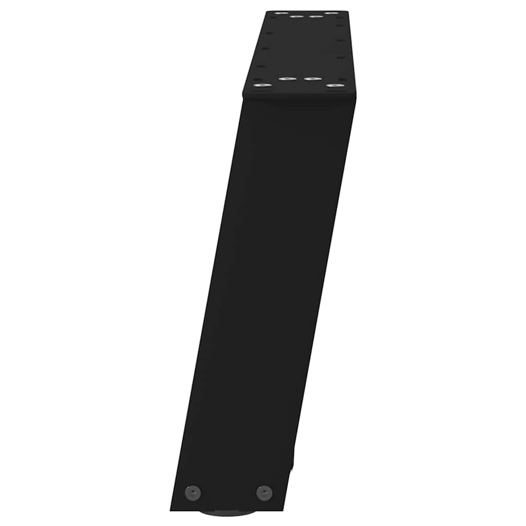 Salontafelpoten 2 st U-vormig 60x(30-31) cm staal zwart is nu te koop bij PeponiXL, paradijselijk wonen!