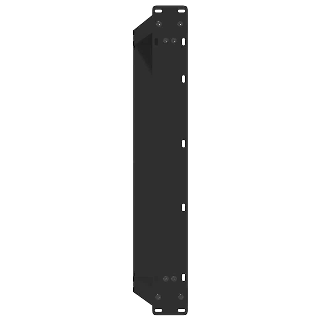 Salontafelpoten 2 st U-vormig 60x(30-31) cm staal zwart is nu te koop bij PeponiXL, paradijselijk wonen!
