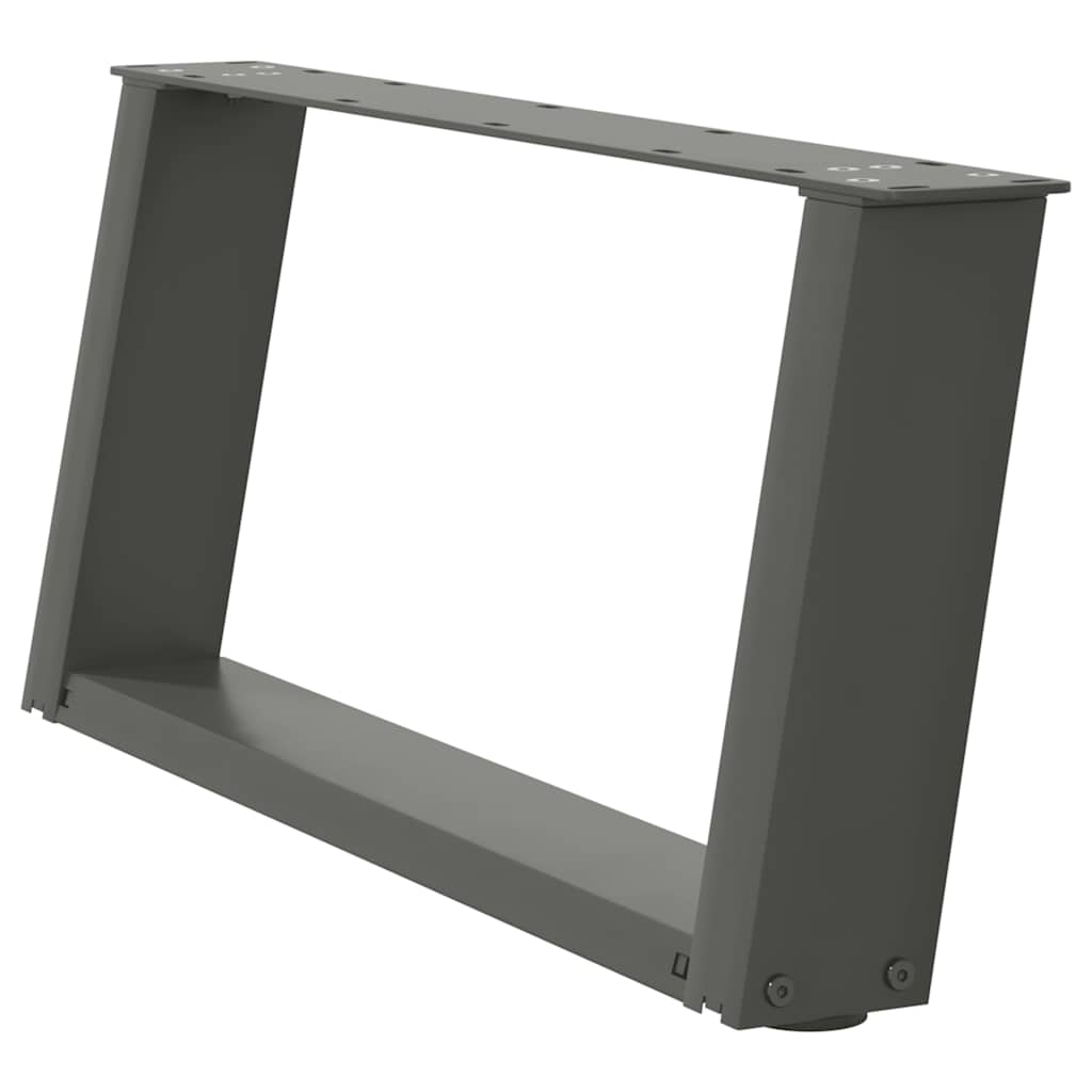 Salontafelpoten 2 st U-vormig 60x(30-31) cm staal antraciet is nu te koop bij PeponiXL, paradijselijk wonen!