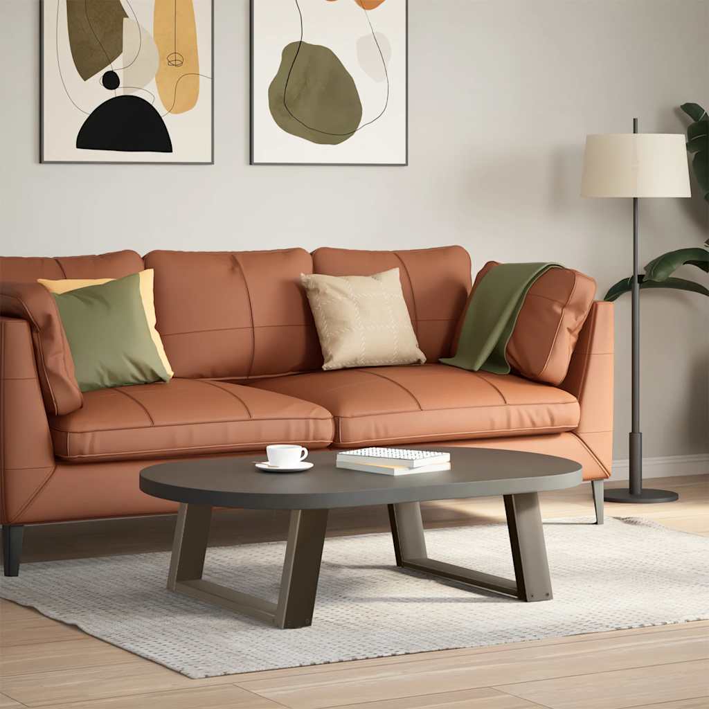 Salontafelpoten 2 st U-vormig 60x(30-31) cm staal naturel is nu te koop bij PeponiXL, paradijselijk wonen!