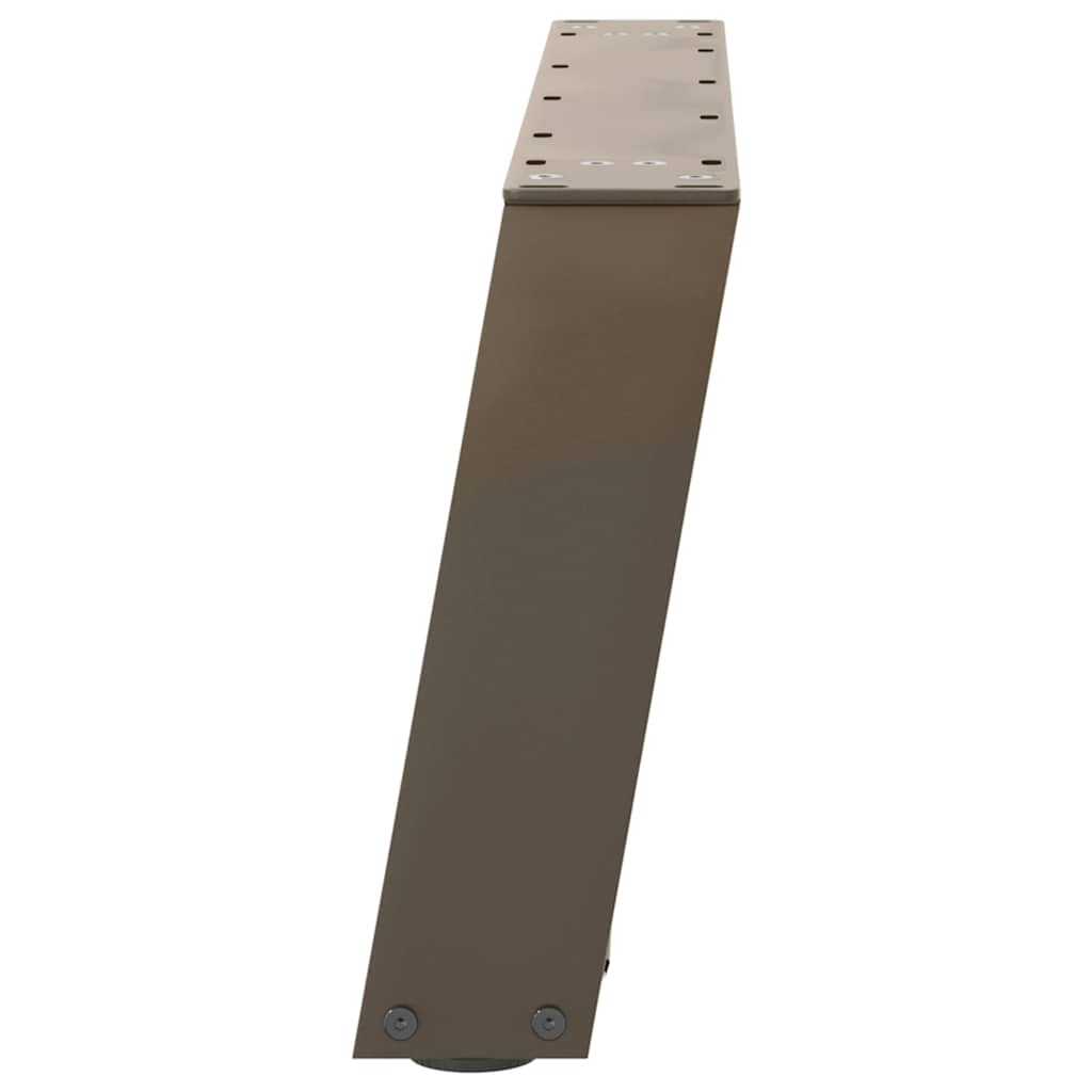 Salontafelpoten 2 st U-vormig 60x(30-31) cm staal naturel is nu te koop bij PeponiXL, paradijselijk wonen!