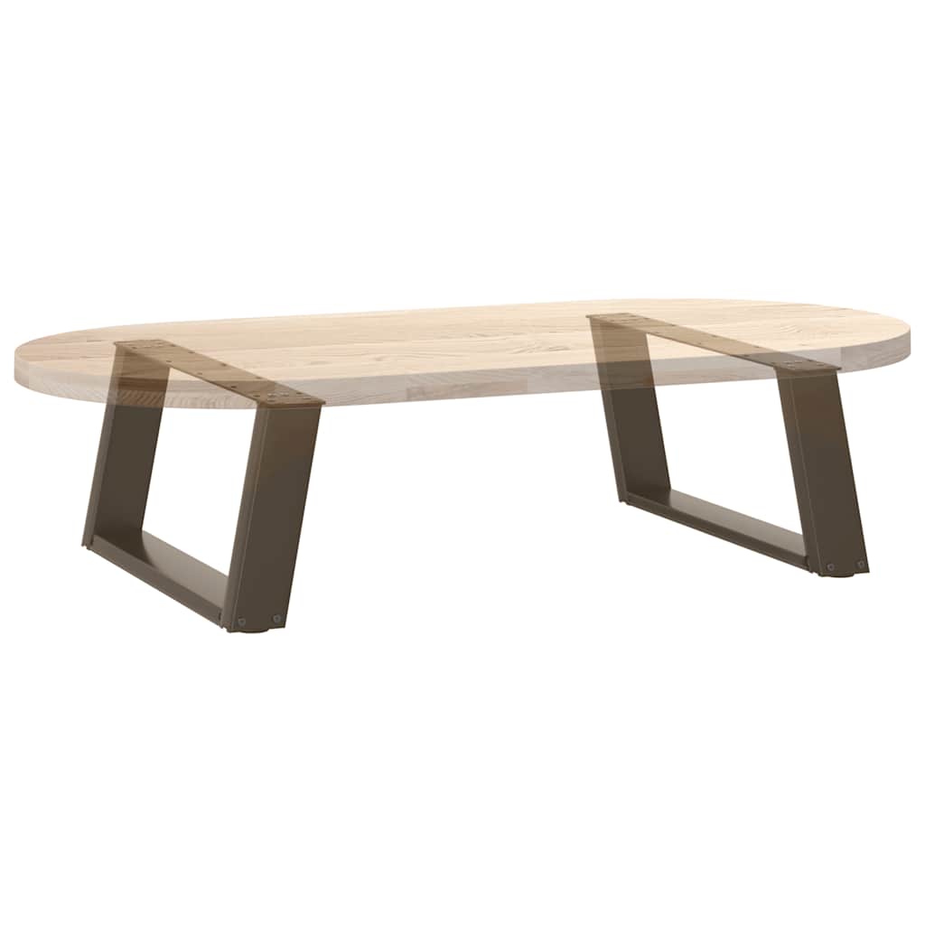 Salontafelpoten 2 st U-vormig 60x(30-31) cm staal naturel is nu te koop bij PeponiXL, paradijselijk wonen!