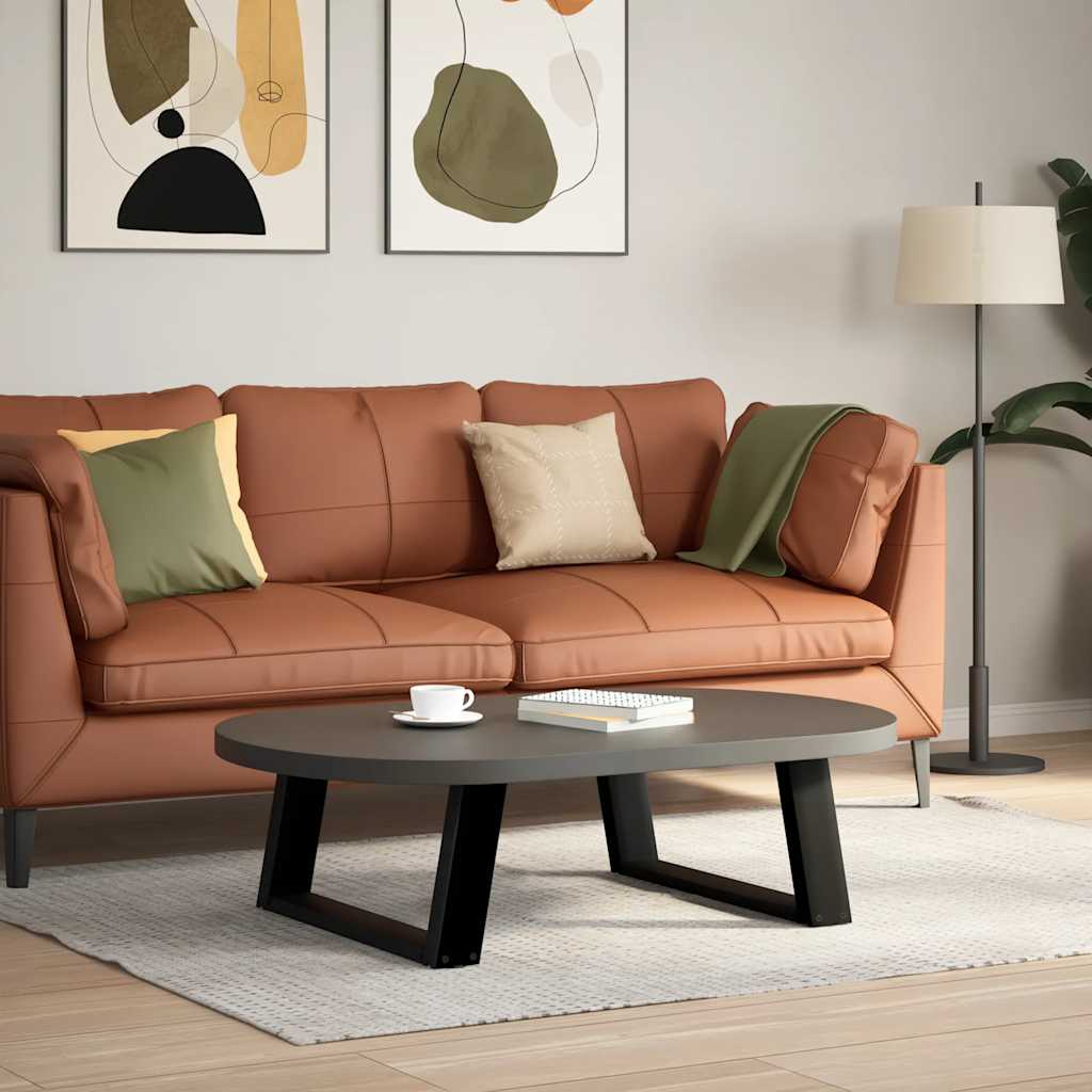 Salontafelpoten 2 st U-vormig 70x(30-31) cm staal zwart is nu te koop bij PeponiXL, paradijselijk wonen!