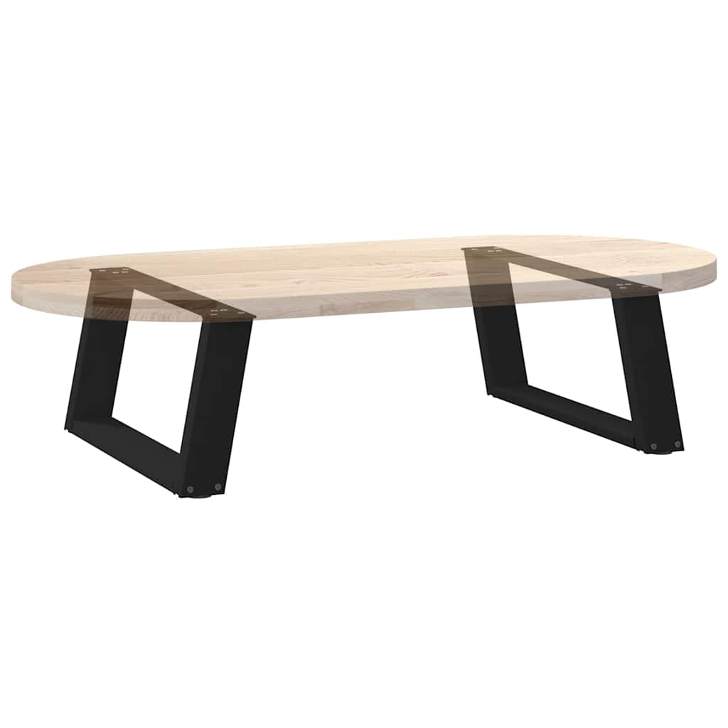 Salontafelpoten 2 st U-vormig 70x(30-31) cm staal zwart is nu te koop bij PeponiXL, paradijselijk wonen!