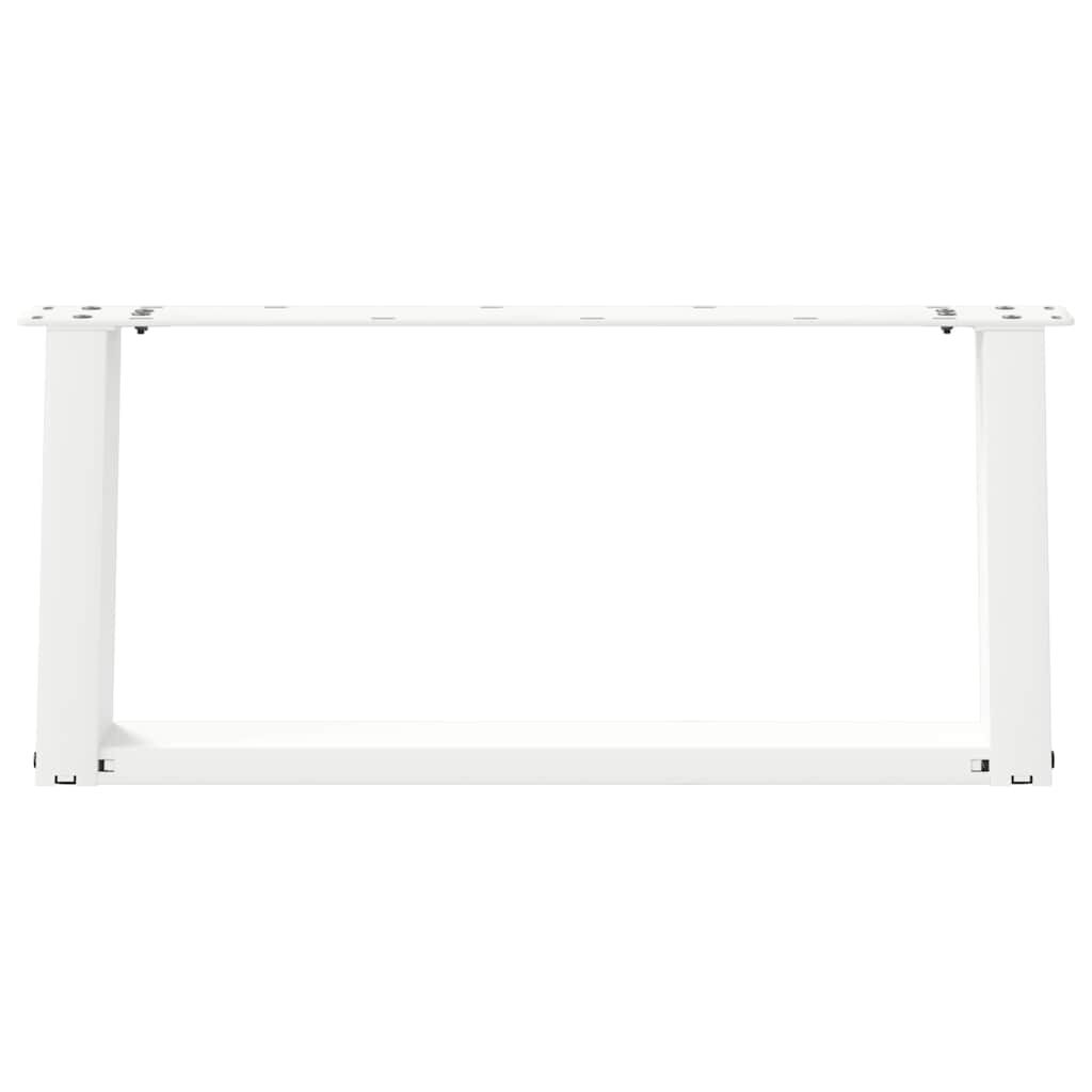 Salontafelpoten 2 st U-vormig 70x(30-31) cm staal wit is nu te koop bij PeponiXL, paradijselijk wonen!