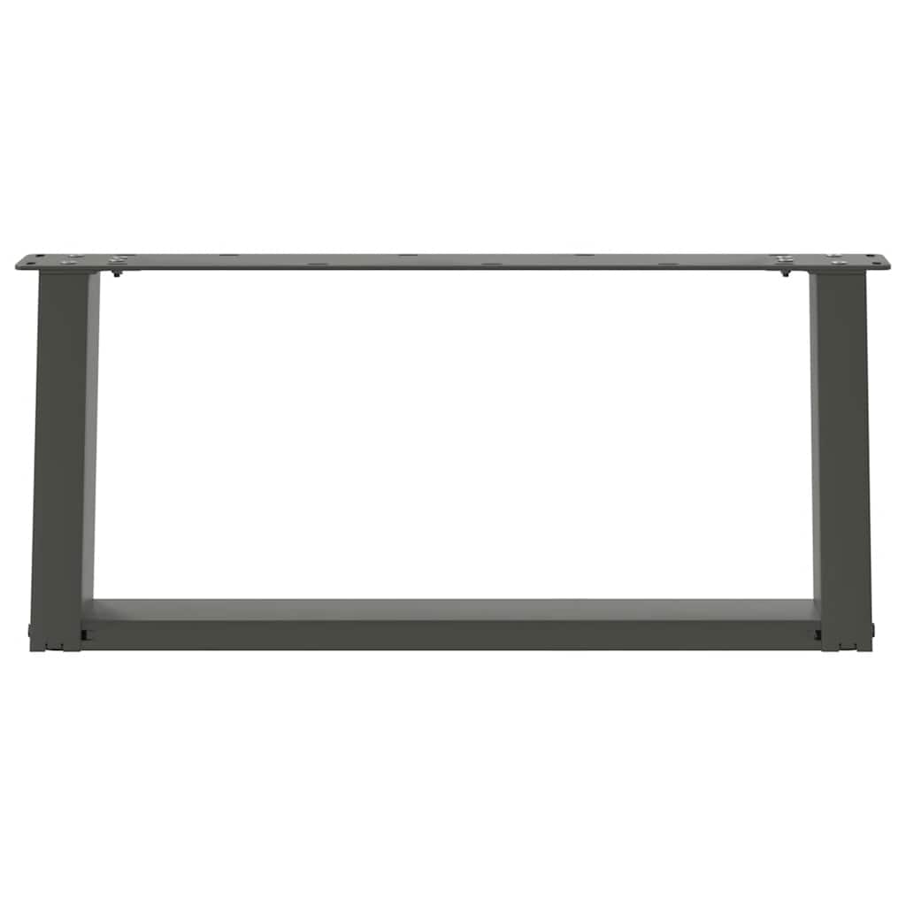 Salontafelpoten 2 st U-vormig 70x(30-31) cm staal antraciet is nu te koop bij PeponiXL, paradijselijk wonen!