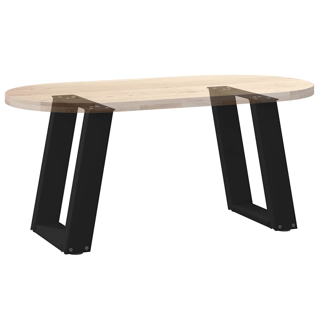 Salontafelpoten 2 st U-vormig 28x(42-43) cm staal zwart is nu te koop bij PeponiXL, paradijselijk wonen!