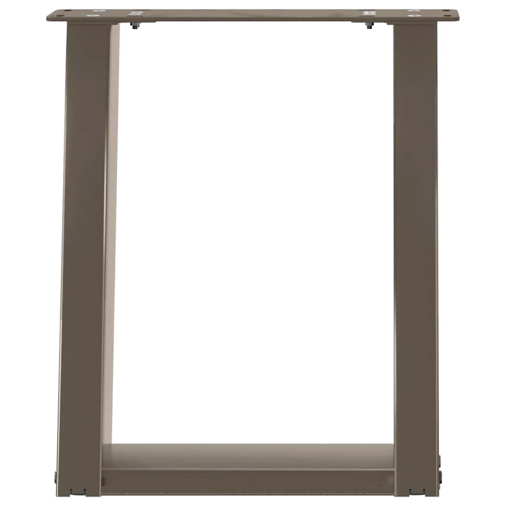 Salontafelpoten 2 st U-vormig 28x(42-43) cm staal naturel is nu te koop bij PeponiXL, paradijselijk wonen!