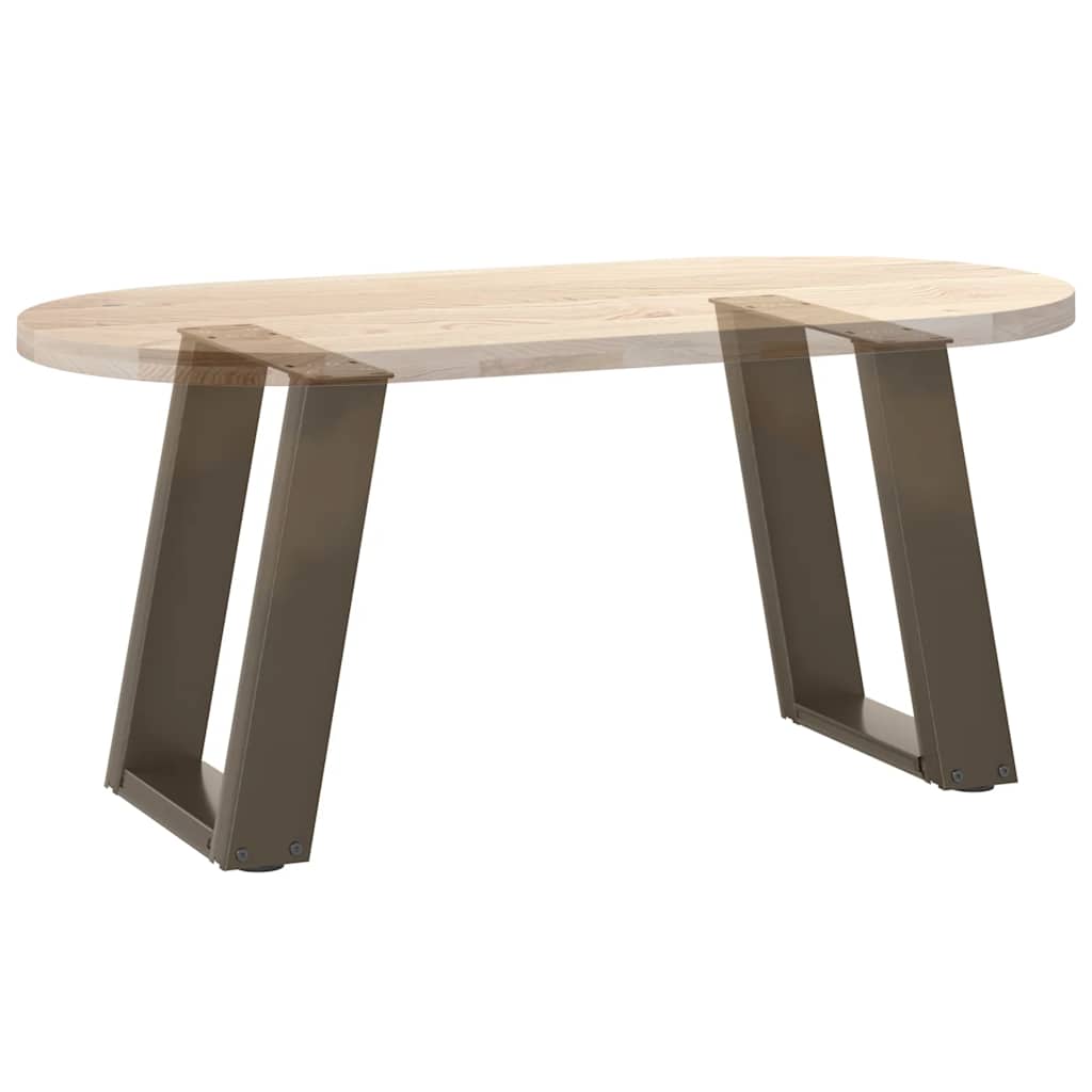 Salontafelpoten 2 st U-vormig 28x(42-43) cm staal naturel is nu te koop bij PeponiXL, paradijselijk wonen!