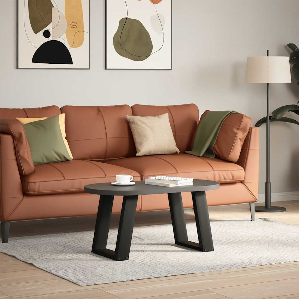 Salontafelpoten 2 st U-vormig 38x(42-43) cm staal zwart is nu te koop bij PeponiXL, paradijselijk wonen!