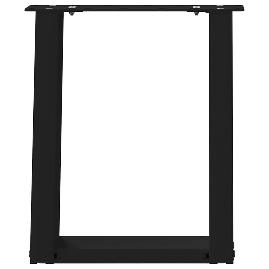 Salontafelpoten 2 st U-vormig 38x(42-43) cm staal zwart is nu te koop bij PeponiXL, paradijselijk wonen!