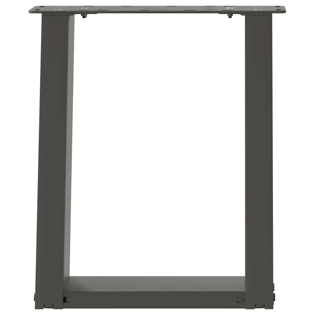 Salontafelpoten 2 st U-vormig 38x(42-43) cm staal antraciet is nu te koop bij PeponiXL, paradijselijk wonen!