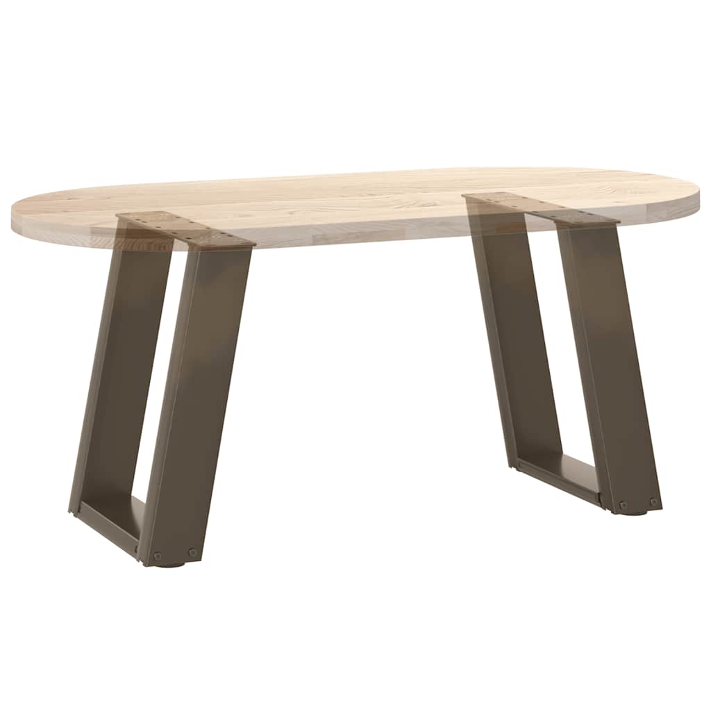 Salontafelpoten 2 st U-vormig 38x(42-43) cm staal naturel is nu te koop bij PeponiXL, paradijselijk wonen!
