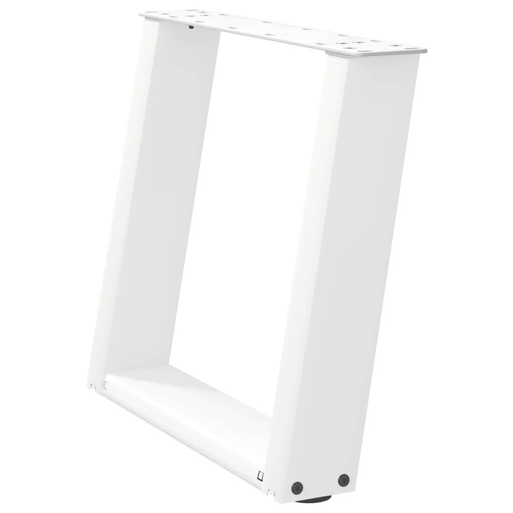 Salontafelpoten 2 st U-vormig 50x(42-43) cm staal wit is nu te koop bij PeponiXL, paradijselijk wonen!