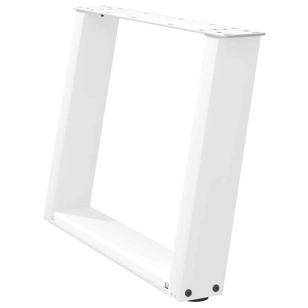 Salontafelpoten 2 st U-vormig 60x(42-43) cm staal wit is nu te koop bij PeponiXL, paradijselijk wonen!