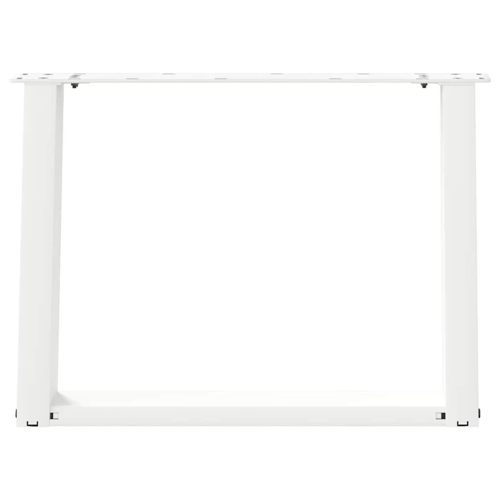 Salontafelpoten 2 st U-vormig 60x(42-43) cm staal wit is nu te koop bij PeponiXL, paradijselijk wonen!