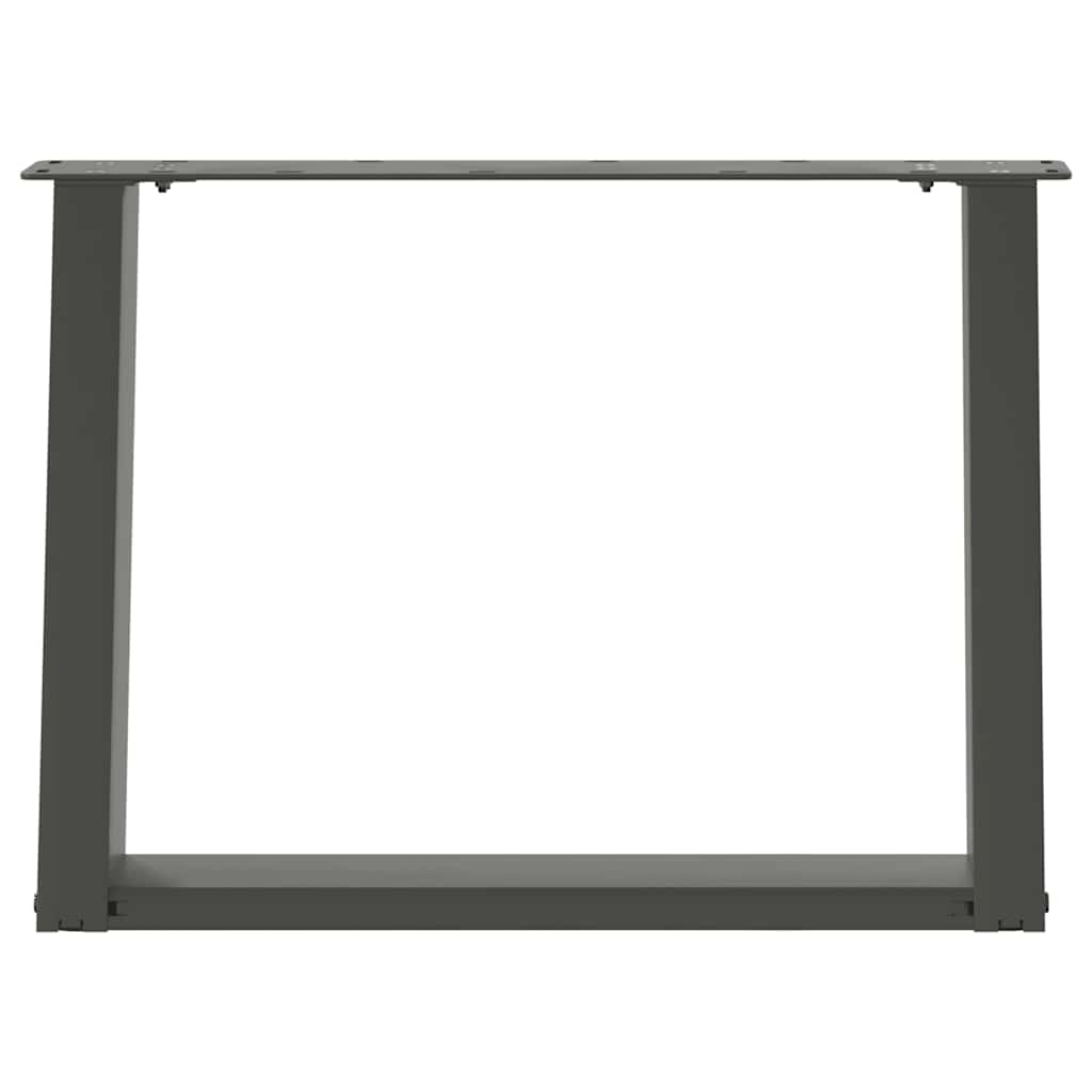 Salontafelpoten 2 st U-vormig 60x(42-43) cm staal antraciet is nu te koop bij PeponiXL, paradijselijk wonen!