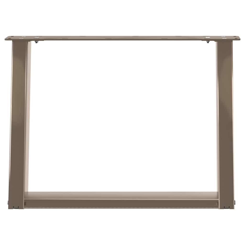 Salontafelpoten 2 st U-vormig 60x(42-43) cm staal naturel is nu te koop bij PeponiXL, paradijselijk wonen!