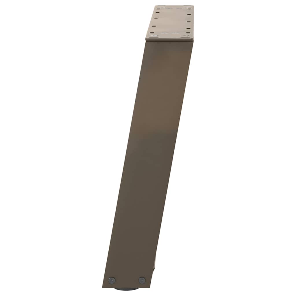 Salontafelpoten 2 st U-vormig 60x(42-43) cm staal naturel is nu te koop bij PeponiXL, paradijselijk wonen!