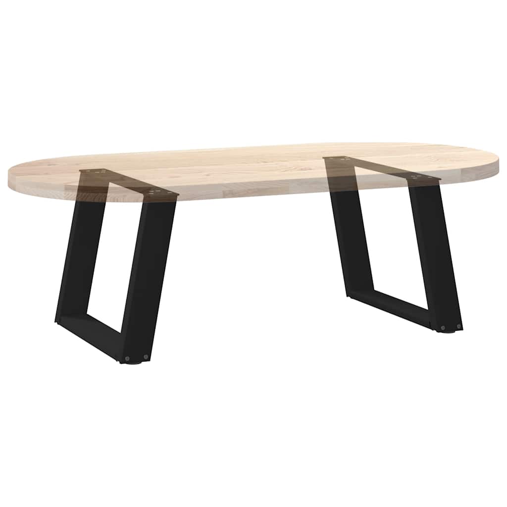 Salontafelpoten 2 st U-vormig 70x(42-43) cm staal zwart is nu te koop bij PeponiXL, paradijselijk wonen!
