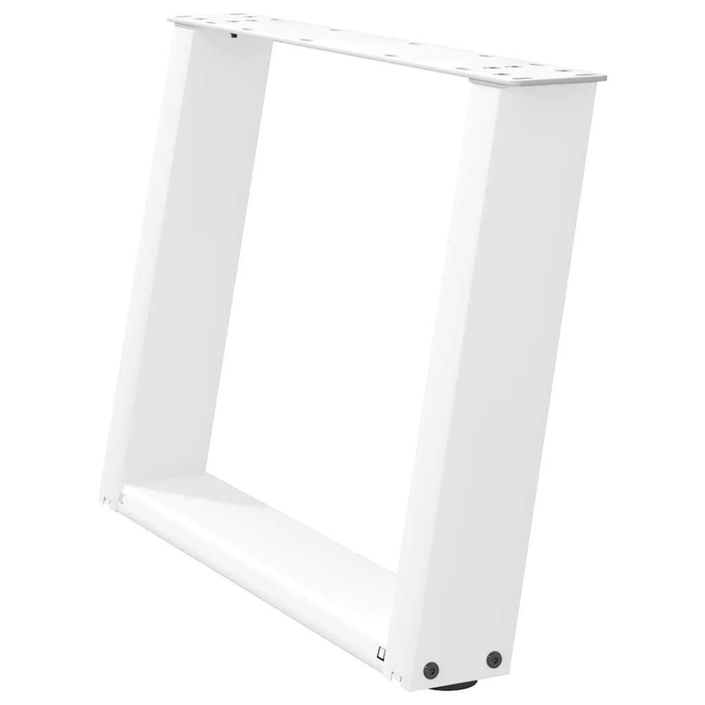 Salontafelpoten 2 st U-vormig 70x(42-43) cm staal wit is nu te koop bij PeponiXL, paradijselijk wonen!