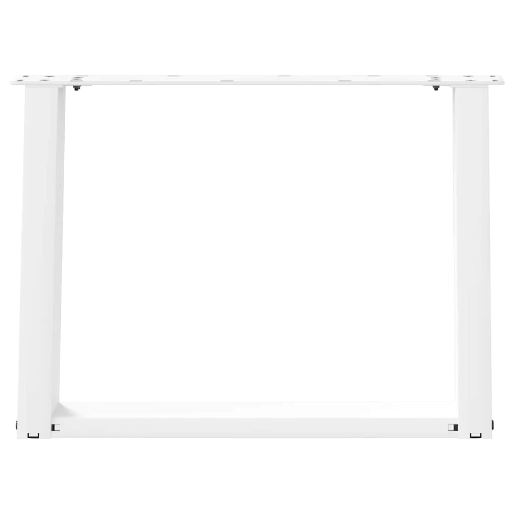 Salontafelpoten 2 st U-vormig 70x(42-43) cm staal wit is nu te koop bij PeponiXL, paradijselijk wonen!