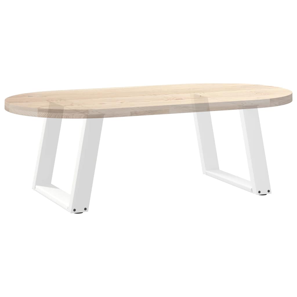 Salontafelpoten 2 st U-vormig 70x(42-43) cm staal wit is nu te koop bij PeponiXL, paradijselijk wonen!