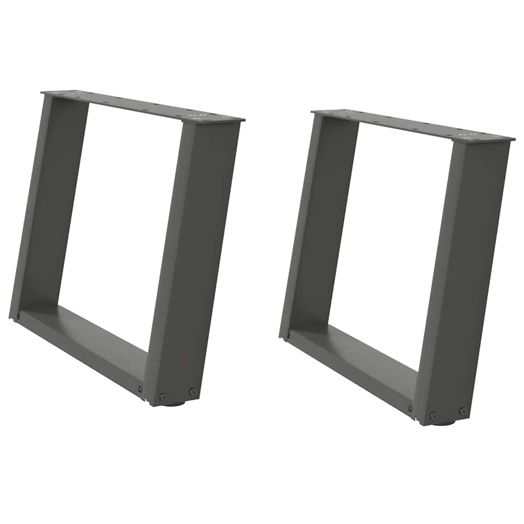 Salontafelpoten 2 st U-vormig 70x(42-43) cm staal antraciet is nu te koop bij PeponiXL, paradijselijk wonen!