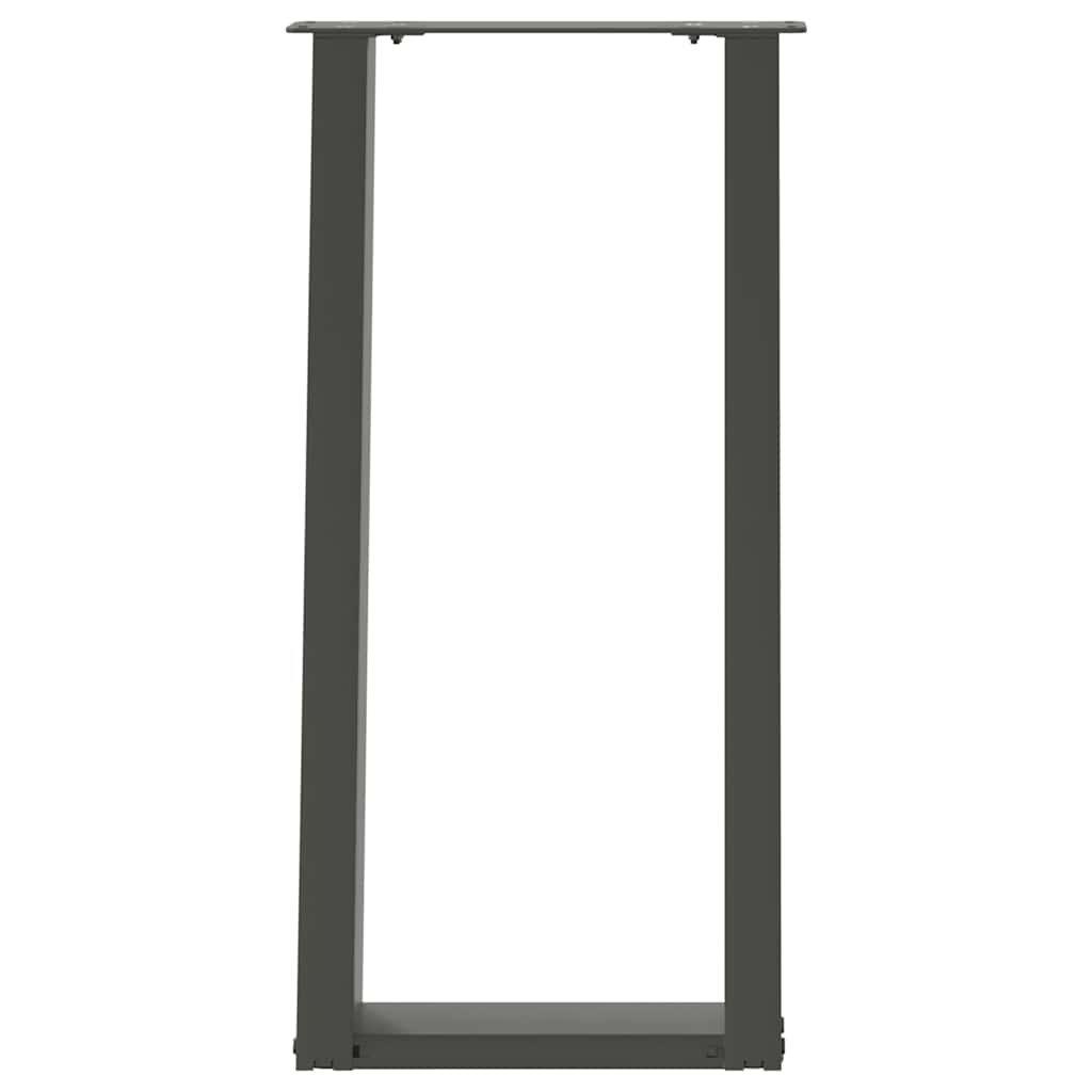 Console tafelpoten 2st U-vormig 28x(72-73)cm staal antraciet is nu te koop bij PeponiXL, paradijselijk wonen!