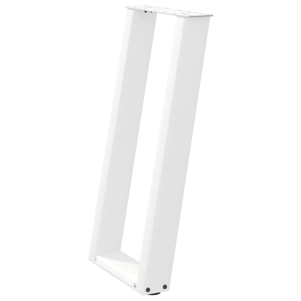 Console tafelpoten 2 st U-vormig 38x(72-73) cm staal wit is nu te koop bij PeponiXL, paradijselijk wonen!