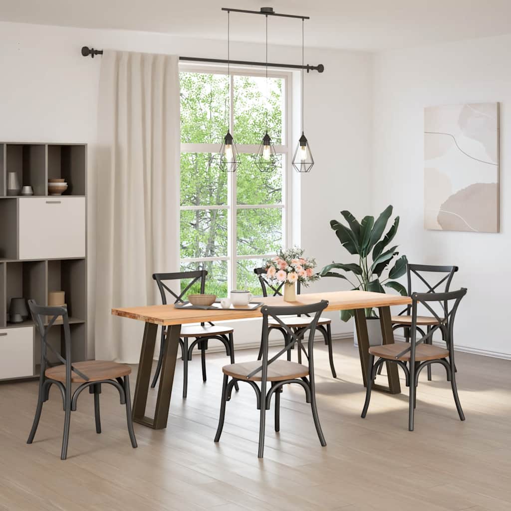 Console tafelpoten 2st U-vormig 38x(72-73)cm staal naturel is nu te koop bij PeponiXL, paradijselijk wonen!