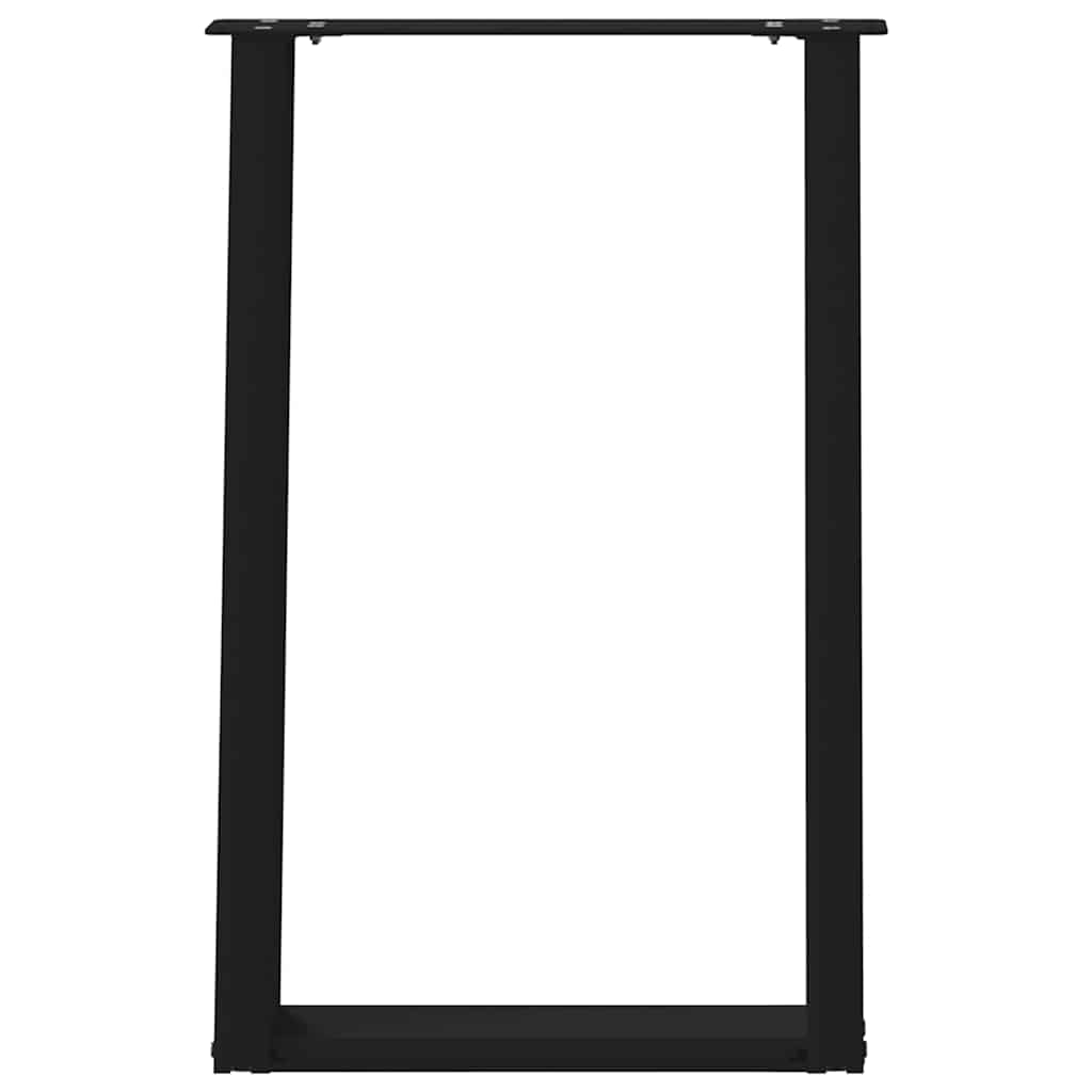 Eettafelpoten 2 st U-vormig 50x(72-73) cm staal zwart is nu te koop bij PeponiXL, paradijselijk wonen!